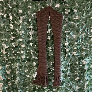 5 for $10: NWT Old Navy Brown Knit Scarf with Fringe